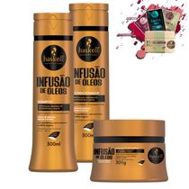 Kit Haskell Infusão de Óleos Shampoo Cond Máscara 300gr