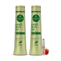 Kit Haskell Jaborandi Shampoo 500ml Condicionador 500ml + Presente Lourre 15ml
