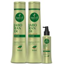 Kit Haskell Jaborandi Shampoo + Condicionador 500ml + Tônico 120 ML