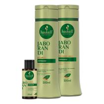 Kit Haskell Jaborandi Shampoo Condicionador e Necta 300ml Kit Haskell Jaborandi Shampoo Condicionador e Necta 300ml