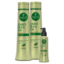 Kit Haskell Jaborandi Shampoo Condicionador E Tônico 500ml
