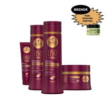 Kit Haskell Liso Com Força 300ml Mimo Kit Haskell Liso Com Força 300ml Mimo