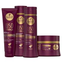 Kit Haskell Liso Com Força Completo 4 Itens