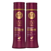 Kit Haskell Liso Com Força P/ cabelo Liso Com Frizz 300ml