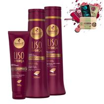 Kit Haskell Liso Com Força Sh Cond 500ml Finalizador 150ml Kit Haskell Liso Com Força Sh Cond 500ml Finalizador 150ml