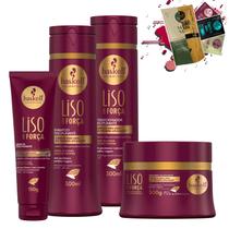 Kit Haskell Liso Com Força Sh Cond Masc 250g + Finalizador