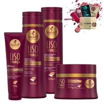 Kit Haskell Liso Com Força Sh Cond Masc 250g + Finalizador