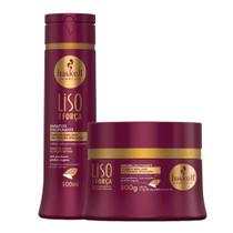 Kit Haskell LIso com Força Shampoo 300ML + 1 Mascara 300ML