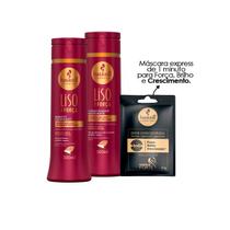Kit Haskell Liso com Força Shampoo + Cond 300ml +Máscara 40g