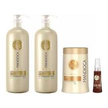 Kit Haskell Mandioca 2 Shampoos E Máscara 900gt + Reparador