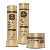 Kit Haskell Mandioca 300ml/g (shampoo + condicionador + mascara + leave-in 240g))