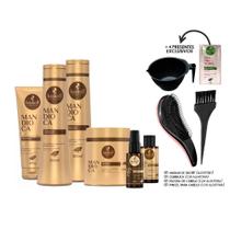 Kit Haskell Mandioca 6 Produtos 500ml +Kit Presente