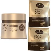 Kit Haskell Mandioca Mascara 300ML + 2 Refil Mascara 250 ML