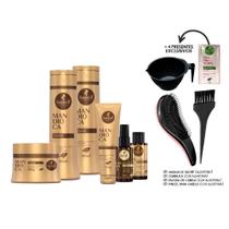 Kit Haskell Mandioca Original 6 Produtos 300ml +Kit Presente