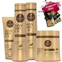 Kit Haskell Mandioca Sh Cond Masc 500g + Leave-in