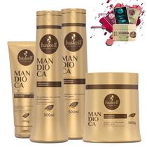 Kit Haskell Mandioca Sh Cond Masc 500g + Leave-in