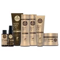 Kit Haskell Mandioca Sh Cond Masc Leave Nect Rep E Ativ 300ml Kit Haskell Mandioca Sh Cond Masc Leave Nect Rep E Ativ 300ml