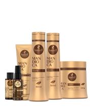 Kit Haskell Mandioca Sh Cond Máscara 500ml 6 Itens Completo Kit Haskell Mandioca Sh Cond Máscara 500ml 6 Itens Completo
