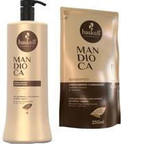 Kit Haskell Mandioca Shampoo 1 Litro + 1 Refil Shampoo 250