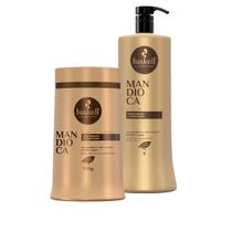 Kit Haskell Mandioca Shampoo 1 Litro + Máscara Hidratação 900g