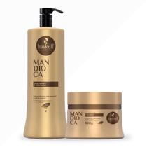 Kit Haskell Mandioca Shampoo 1 Litro + Máscara Mandioca 300g