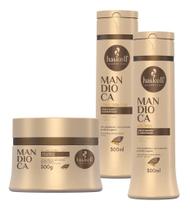 Kit Haskell Mandioca Shampoo 300ML 1 Condicionador 300ML 1 Mascara 300ML Kit Haskell Mandioca Shampoo 300ML 1 Condicionador 300ML 1 Mascara 300ML