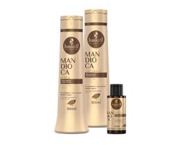 Kit Haskell Mandioca Shampoo 500ml, Cond 500ml, Nectavita 35ml (3 produtos)