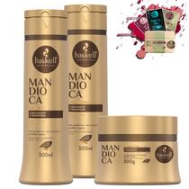 Kit Haskell Mandioca Shampoo Condicionador 300 Mascara 300g Kit Haskell Mandioca Shampoo Condicionador 300 Mascara 300g