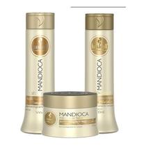 Kit Haskell Mandioca Shampoo, Condicionador 300ml + Masc. 300g Kit Haskell Mandioca Shampoo, Condicionador 300ml + Masc. 300g
