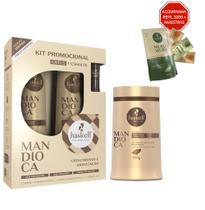 Kit Haskell Mandioca Shampoo Condicionador 500 Mascara 900g