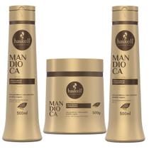Kit Haskell Mandioca Shampoo + Condicionador e Máscara 500ml Kit Haskell Mandioca Shampoo + Condicionador e Máscara 500ml