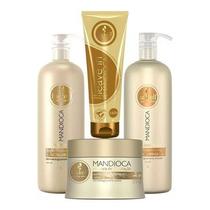 Kit Haskell Mandioca Shp/cond 1 Litro Másc 250g + Leave 240g Kit Haskell Mandioca Shp/cond 1 Litro Másc 250g + Leave 240g