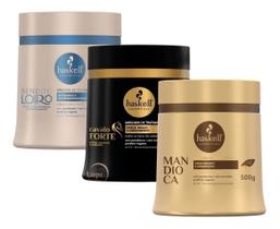 Kit Haskell Masc Mandioca Bendito Loiro Cavalo Forte 500g Kit Haskell Masc Mandioca Bendito Loiro Cavalo Forte 500g