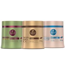 Kit Haskell Máscara Bananeira Bendito Mandioca 500g Cronograma Capilar Kit Haskell Máscara Bananeira Bendito Mandioca 500g Cronograma Capilar