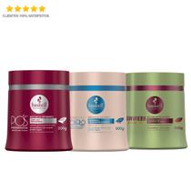 Kit Haskell Máscara Bend. Banan. Pós. 500g Cronograma Capilar