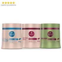 Kit Haskell Máscara Bend. Banan. Quer. 500g Cronograma Capilar