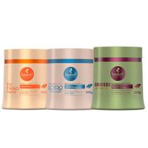 Kit Haskell Máscara Bend. Banan. Tut. 500g Cronograma Capilar