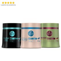 Kit Haskell Máscara Bend. Cachos. Banan. 500g Cronograma Capilar