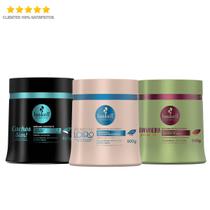 Kit Haskell Máscara Bend. Cachos. Banan. 500g Cronograma Capilar