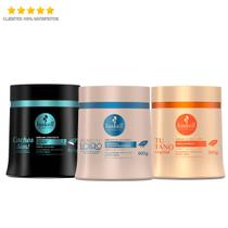 Kit Haskell Máscara Bend. Cachos. Tut. 500g Cronograma Capilar