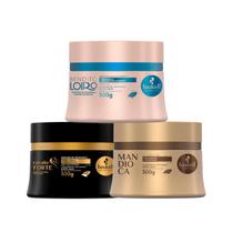 Kit Haskell Máscara Cav. Bend. Mand. 250g Cronograma Kit Haskell Máscara Cav. Bend. Mand. 250g Cronograma