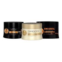 Kit Haskell Máscara Cavalo Encorpa. Mandioca 250g Cronograma