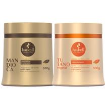Kit Haskell Máscara Mandioca 500g + Máscara Haskell Tutano Vegetal 500g