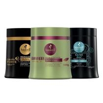 KIT HASKELL MASCARAS CAVALO FORTE, CACHOS SIM E BANANEIRA 500g KIT HASKELL MASCARAS CAVALO FORTE, CACHOS SIM E BANANEIRA 500g