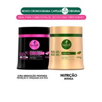 Kit Haskell Máscaras Cavalo Forte Hidra Murumuru 500g