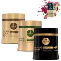 Kit Haskell Mascaras Cavalo Forte Mandioca Murumuru 500g