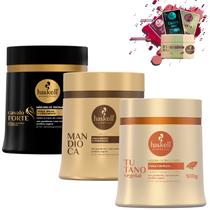 Kit Haskell Mascaras Cavalo Forte Tutano Mandioca 500g