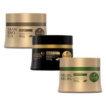 Kit Haskell Máscaras Mandioca Cavalo Forte Murumuru 300g Kit Haskell Máscaras Mandioca Cavalo Forte Murumuru 300g