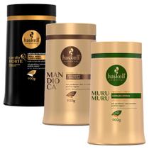 Kit Haskell Máscaras Mandioca Cavalo Forte Murumuru 900G