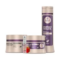 Kit Haskell Matiza + Shampooo Máscara 300ml 3 Itens Completo + Presente Lourre 15ml